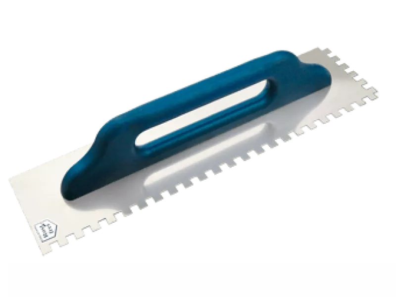 Aufziehplatte Metall rostfrei, 480x130mm, Zahnung 6x6mm