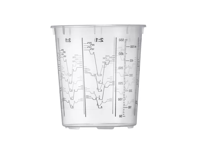Mischbecher 650 ml, gedruckte Skala bis 550 ml